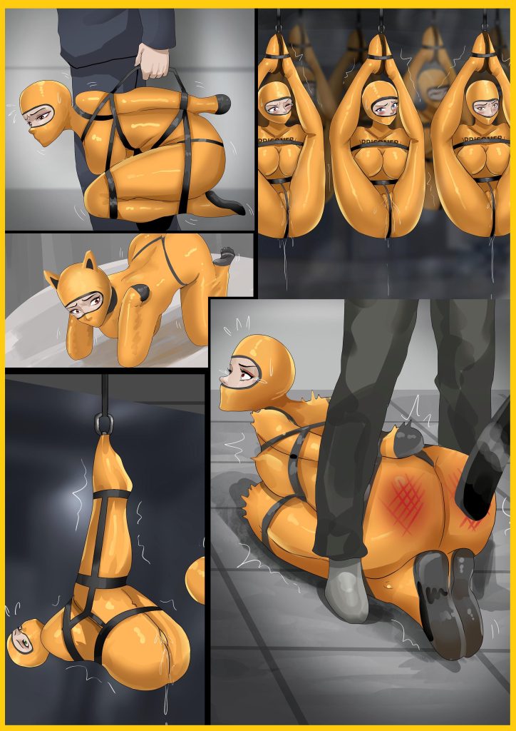 [King]《超经典乳胶囚犯02 》超精彩新系列 严密的乳胶囚服 超多不同款式的拘束方式 超有设计感的拘束造型 - 5元站-5元站