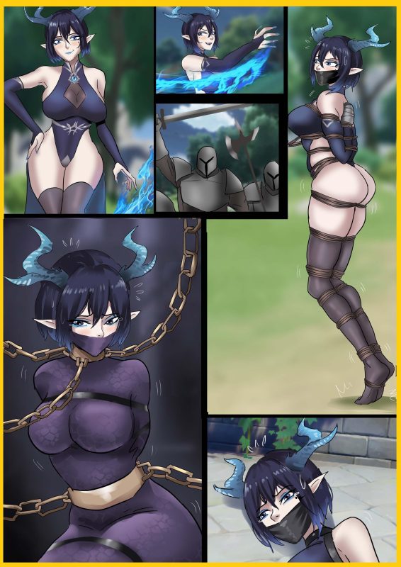 [King]《强大魔王中陷阱 被小兵捆绑紧缚 》傲慢魔族女王看不起人类 过于自大中陷阱 被重重拘束无法逃脱~超经典的题材~ - 5元站-5元站