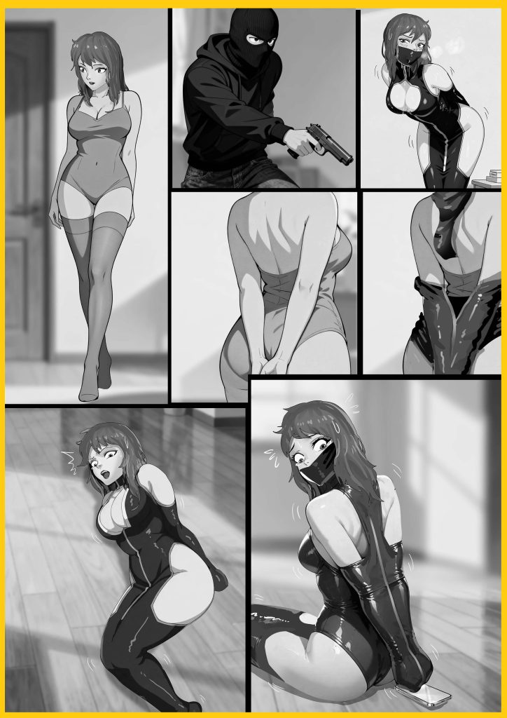 图片[1]-[King] 《无解束缚裙02-诱人母女》超经典的诱人拘束服~磨不破的紧身衣，撕不开的封嘴罩，母女绝境中耗尽所有希望 - 5元站-5元站